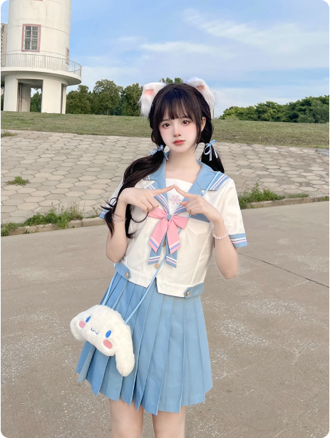 【樱诺】揽月原创正版jk制服套装裙日系水手服长短袖校供春秋新款