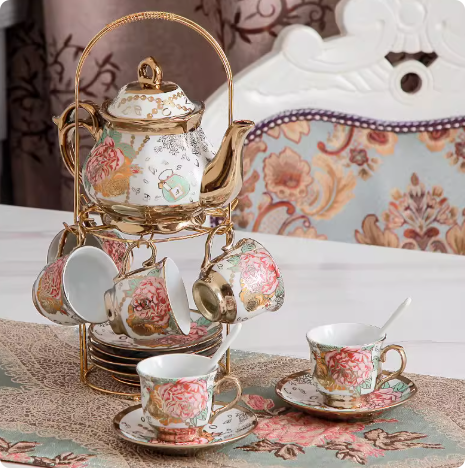 欧式茶具陶瓷咖啡杯花茶下午茶具套装复古宫廷风茶具