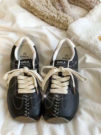 复古内增高平底阿甘德训鞋女款春秋2025新款百搭配裙子软底小白鞋