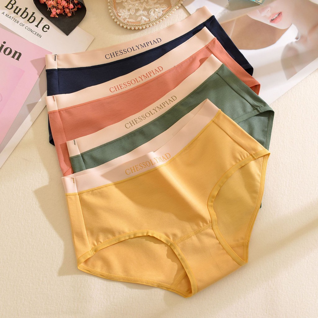 莫代尔女用内裤 少女内裤 中腰内裤 无痕内裤 冰丝超凉感 女生内搭 纯棉内裤 石墨烯 运动内裤