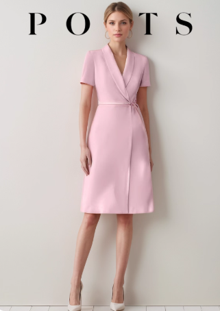 2025洋气粉色连衣裙职业装气质女神范套装裙高端西装裙子