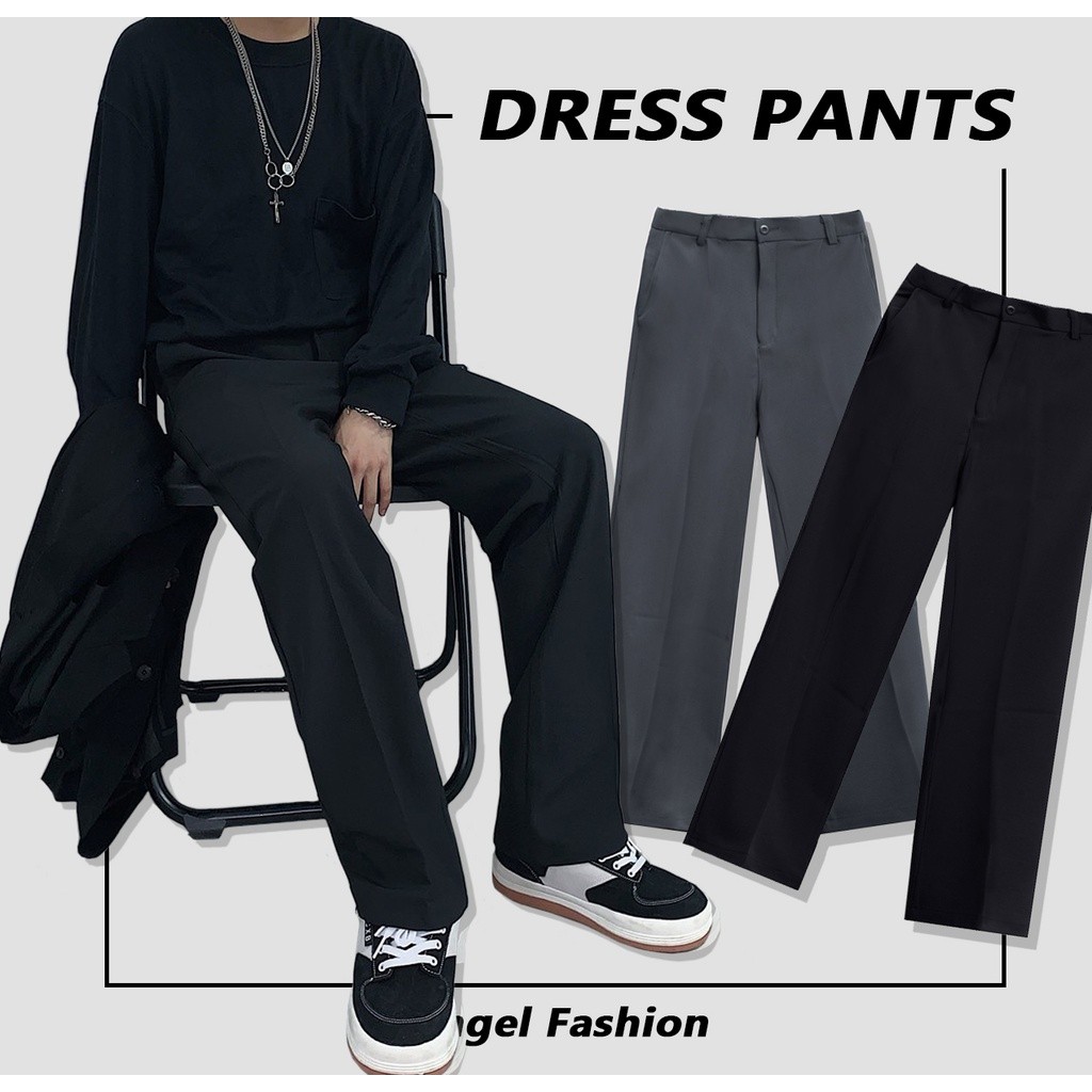 现货秒发? 百搭纯色 西装裤 垂感 直筒休闲裤 长裤 西裤 男女可穿